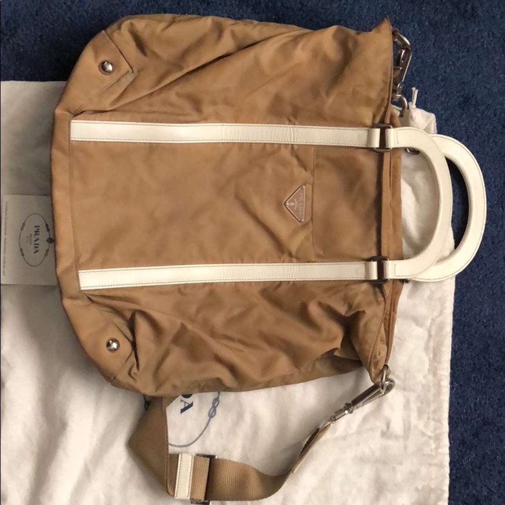 Prada nylon 2 way shoulder bag